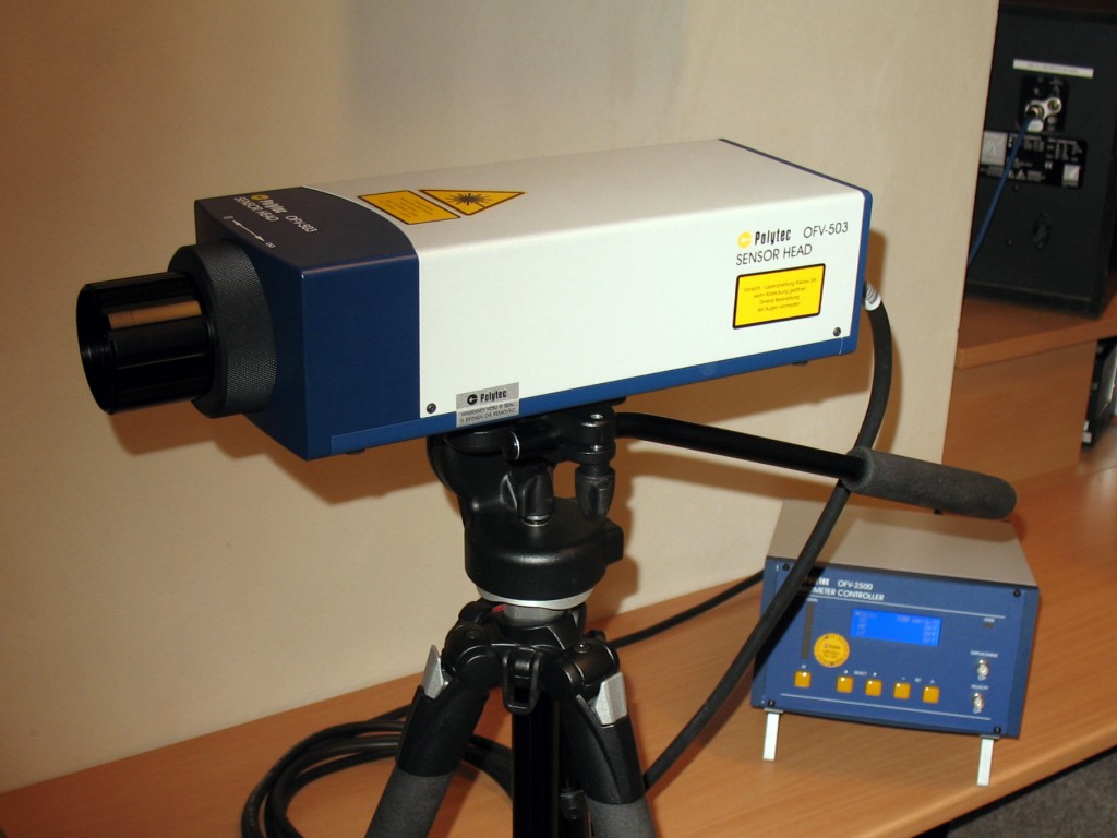 Polytec laser vibrometer