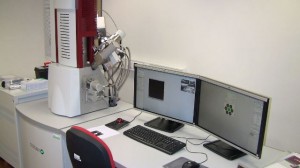 Scanning electron beam microscope